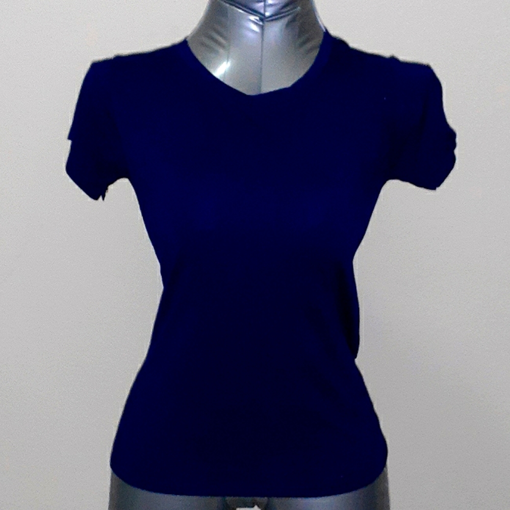 Round Neck Solid Tee